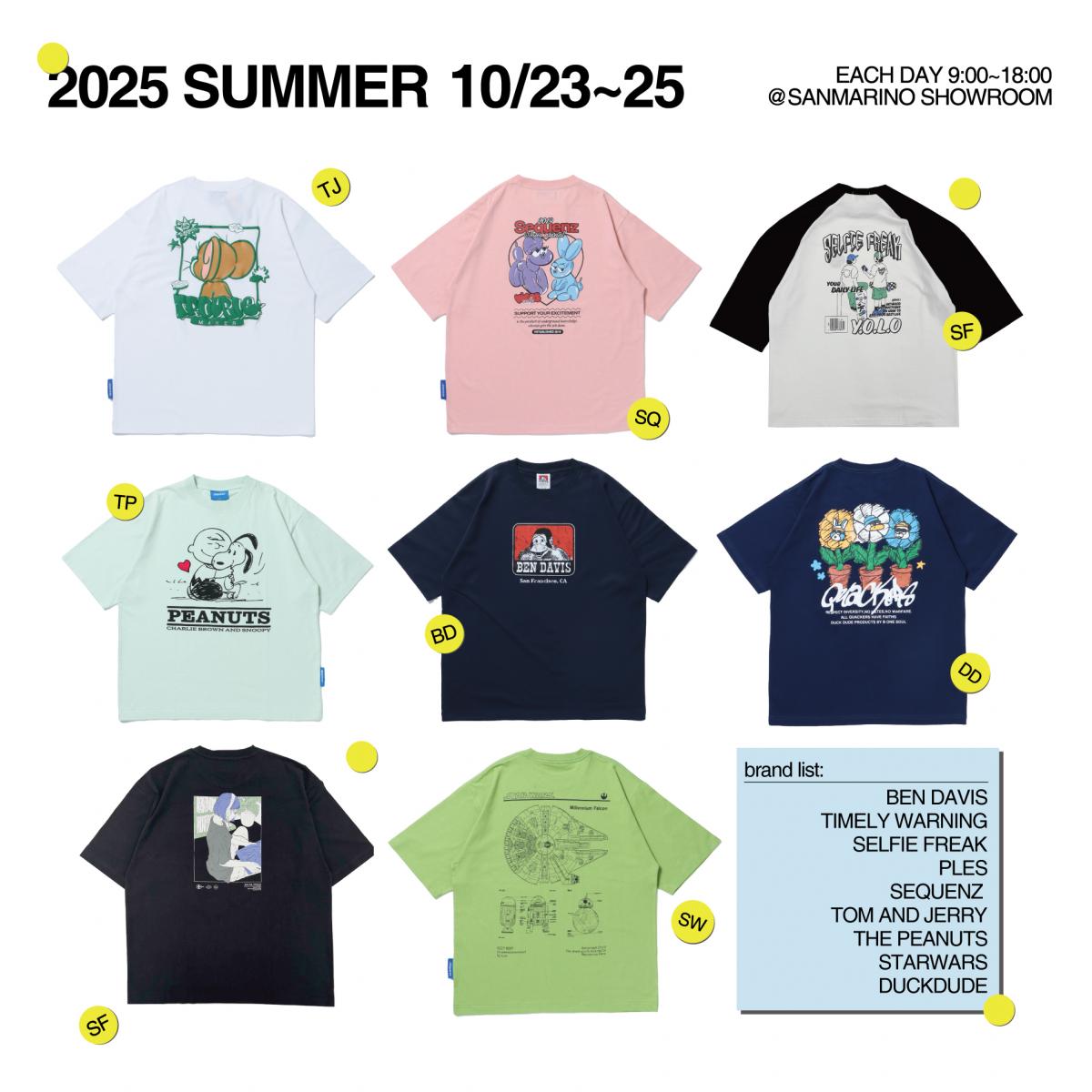 BEN DAVIS / Timely Warning / SEQUENZ 夏物展示会開催のお知らせ