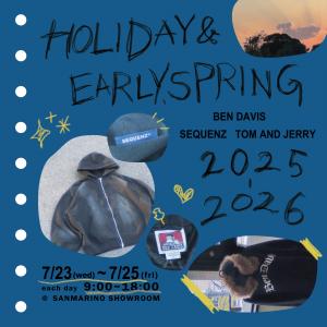 BEN DAVIS / SEQUENZ 梅春展示会開催のお知らせ