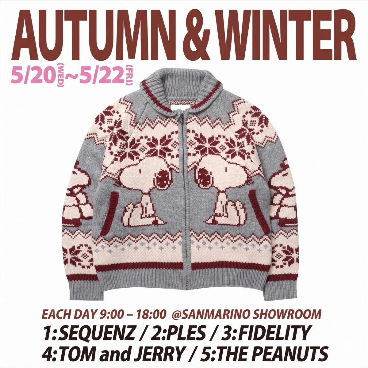 SEQUENZ / PLES / FIDELITY STANDARD SURPLUS 26AW展示会開催のお知らせ